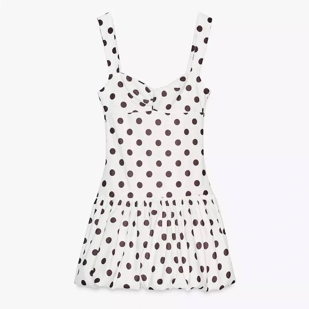 Zara Polka Dot Mini Dress - Picture 14 of 16